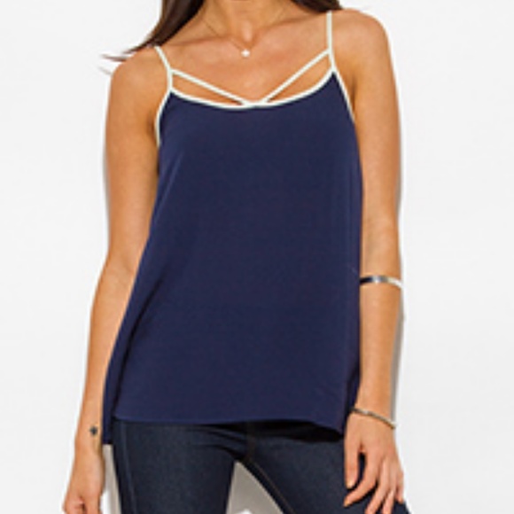 Boutique Tops - Strappy Tank Blouse